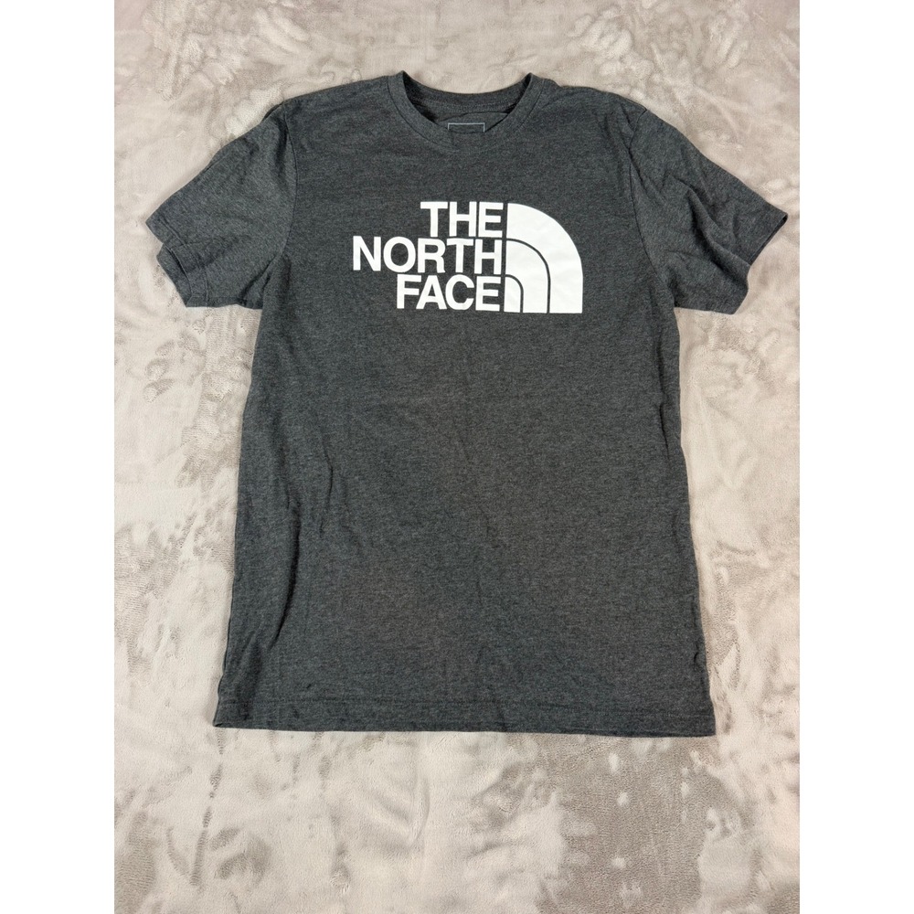 The North Face Mens Graphic Tee Charcoal Grey Half Dome Logo T-Shirt Size M